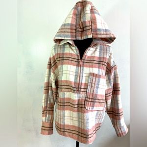 Thick flannel womens hoodie